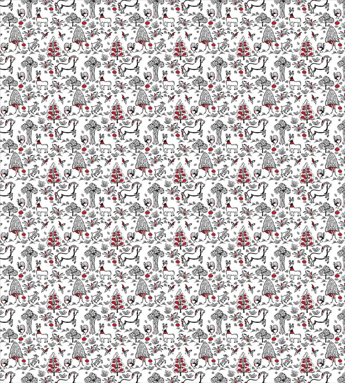 Slavic Forest Drawing Art — Pattern