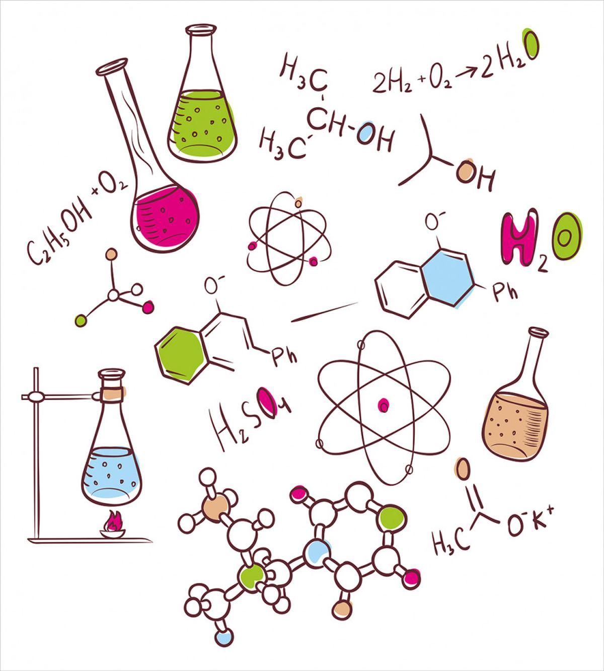 Doodle Style Atom — Pattern