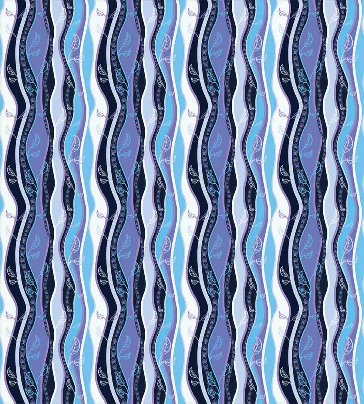 Wavy Fantasy Line Leaves — Pattern