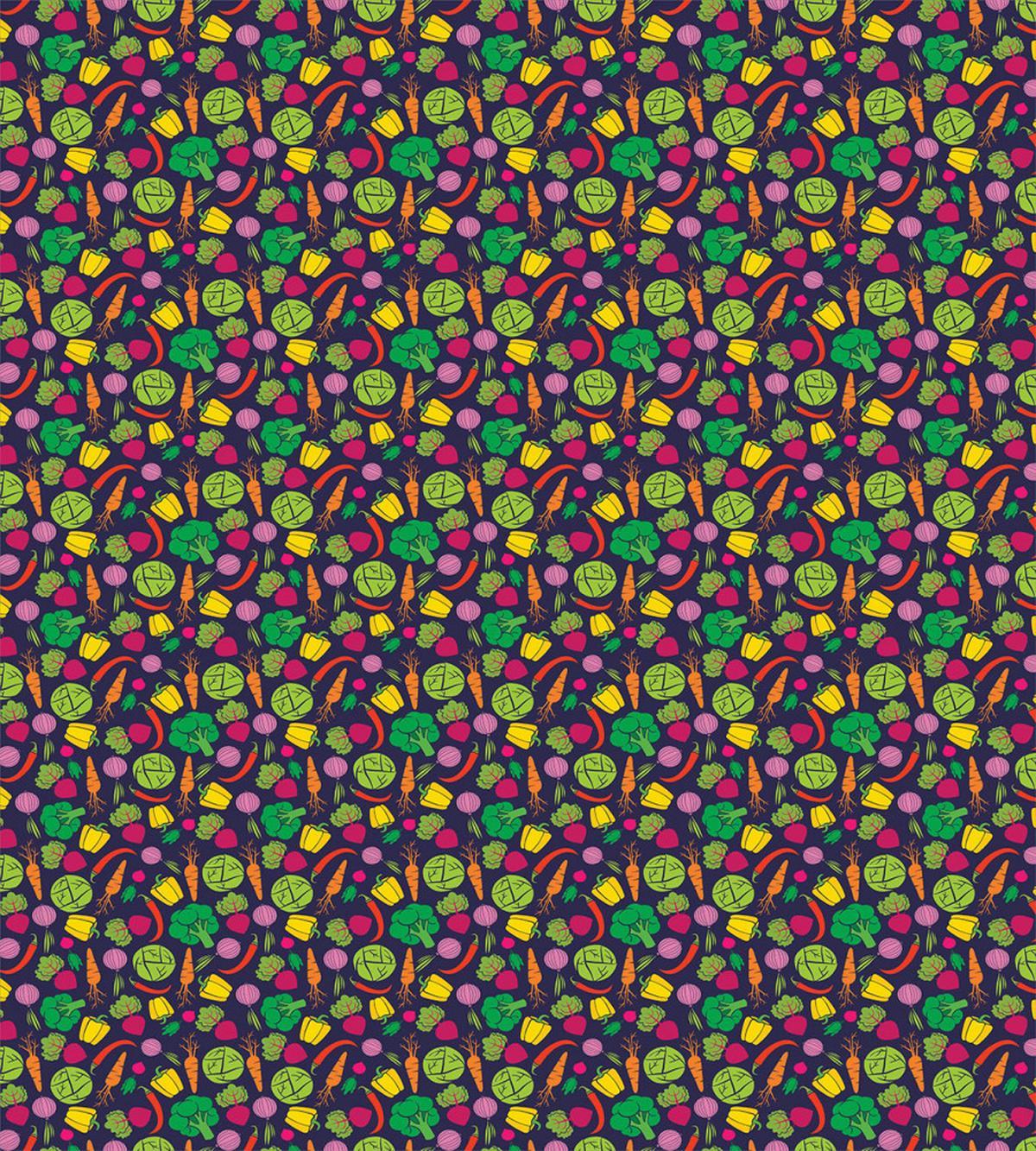 Cartoon Organic Food — Pattern