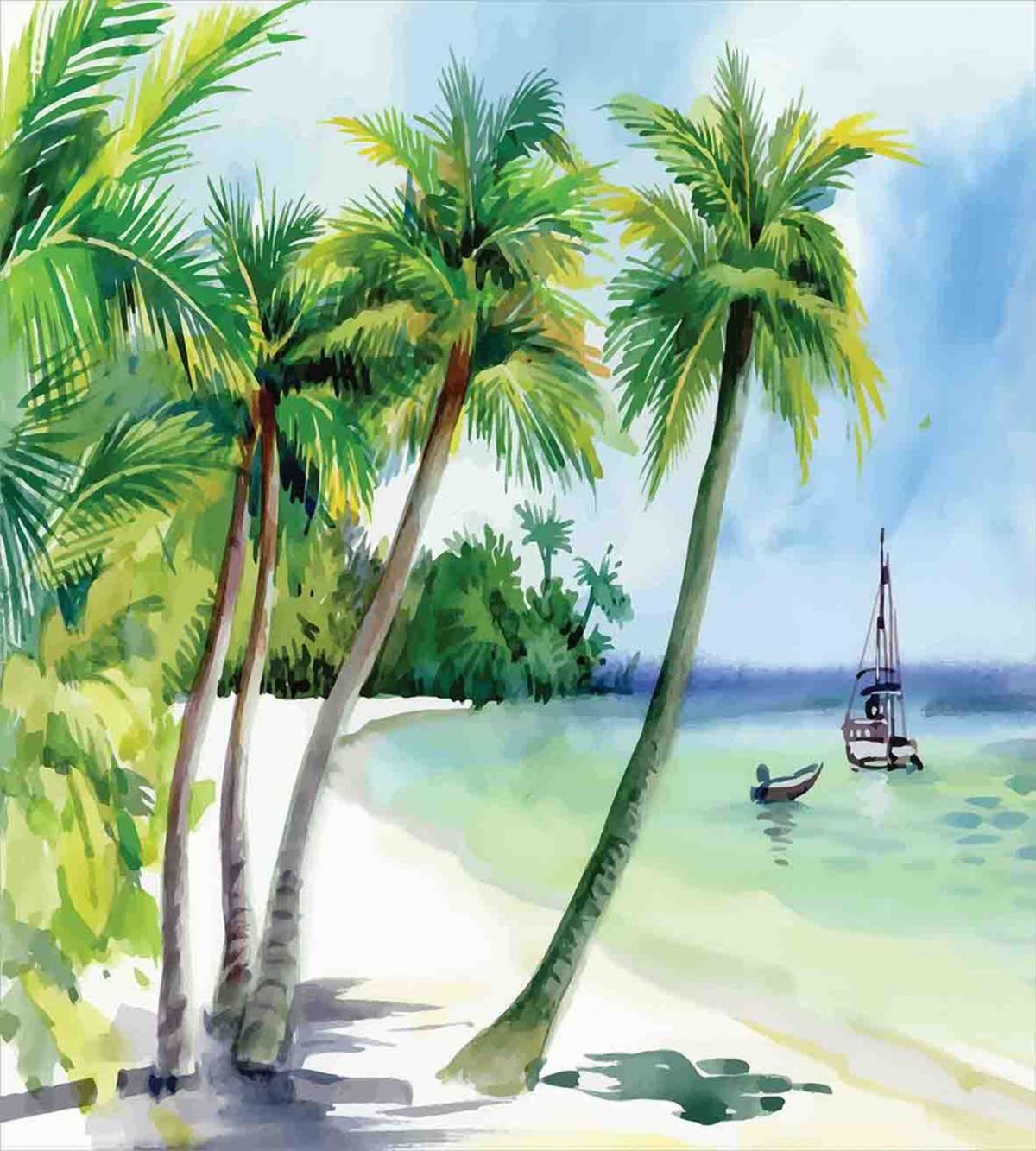 Tropical Landscape Beach — Pattern