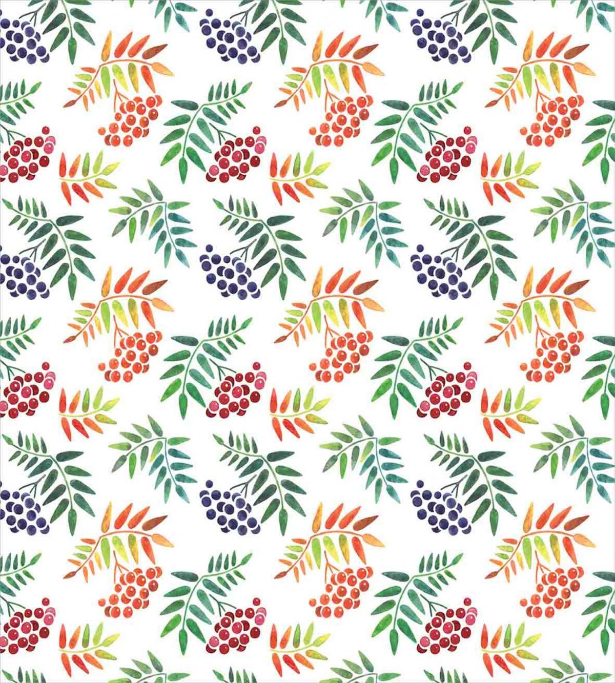 Hand Drawn Berry Branch — Pattern