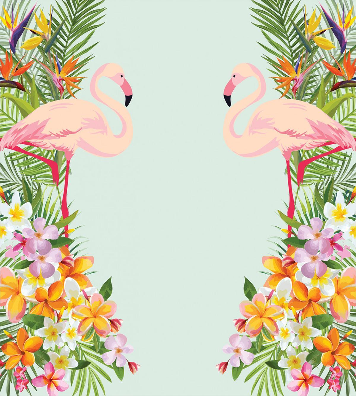 Tropic Flowers Animals — Pattern