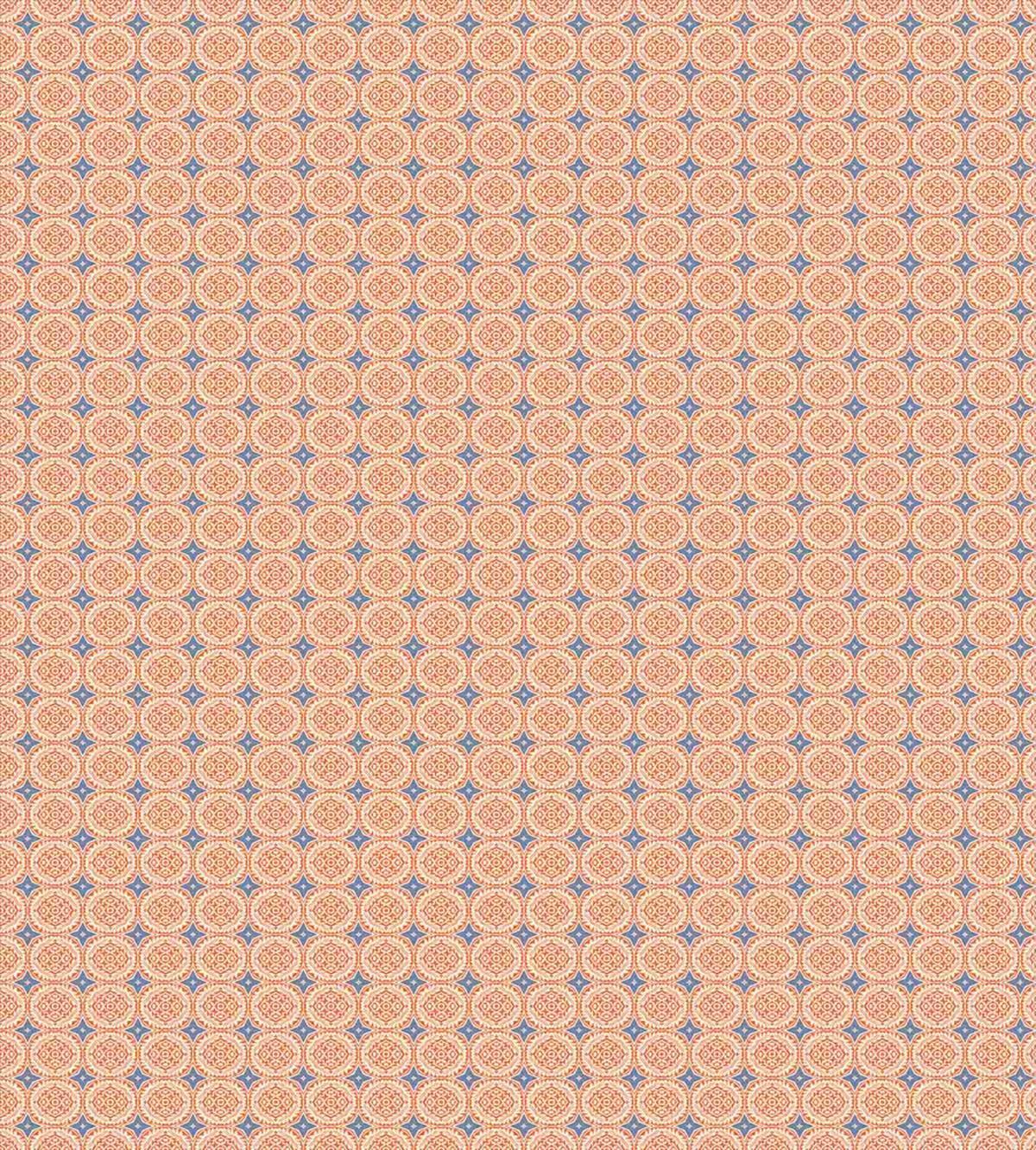 Floral Motif and Stars — Pattern