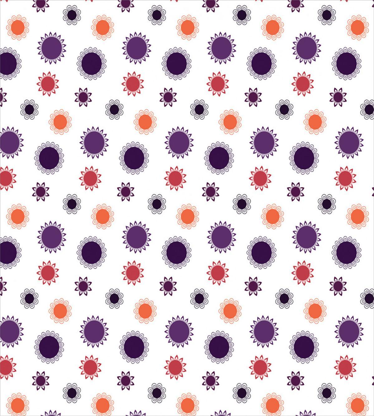 Round Simple Flowers — Pattern