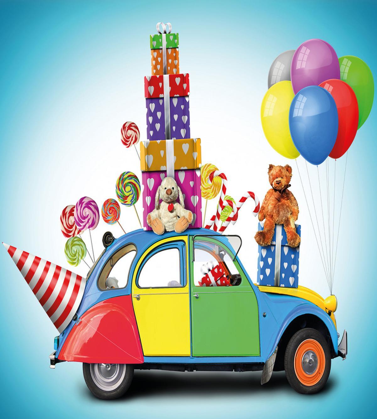 Car Hat Toys Lollipops — Pattern
