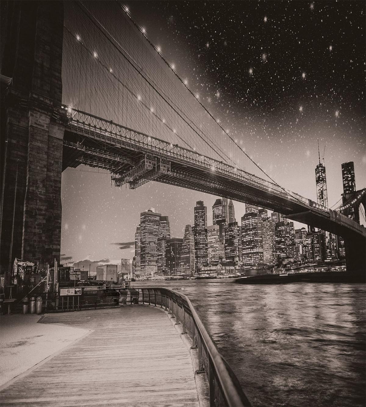 Brooklyn Bridge Night — Pattern