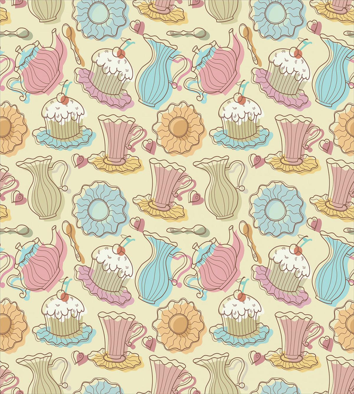 Retro Cupcakes Mugs — Pattern