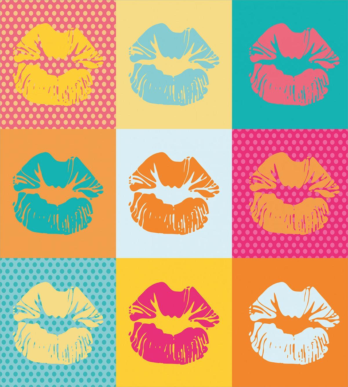 Fashion Kiss Love Design — Pattern