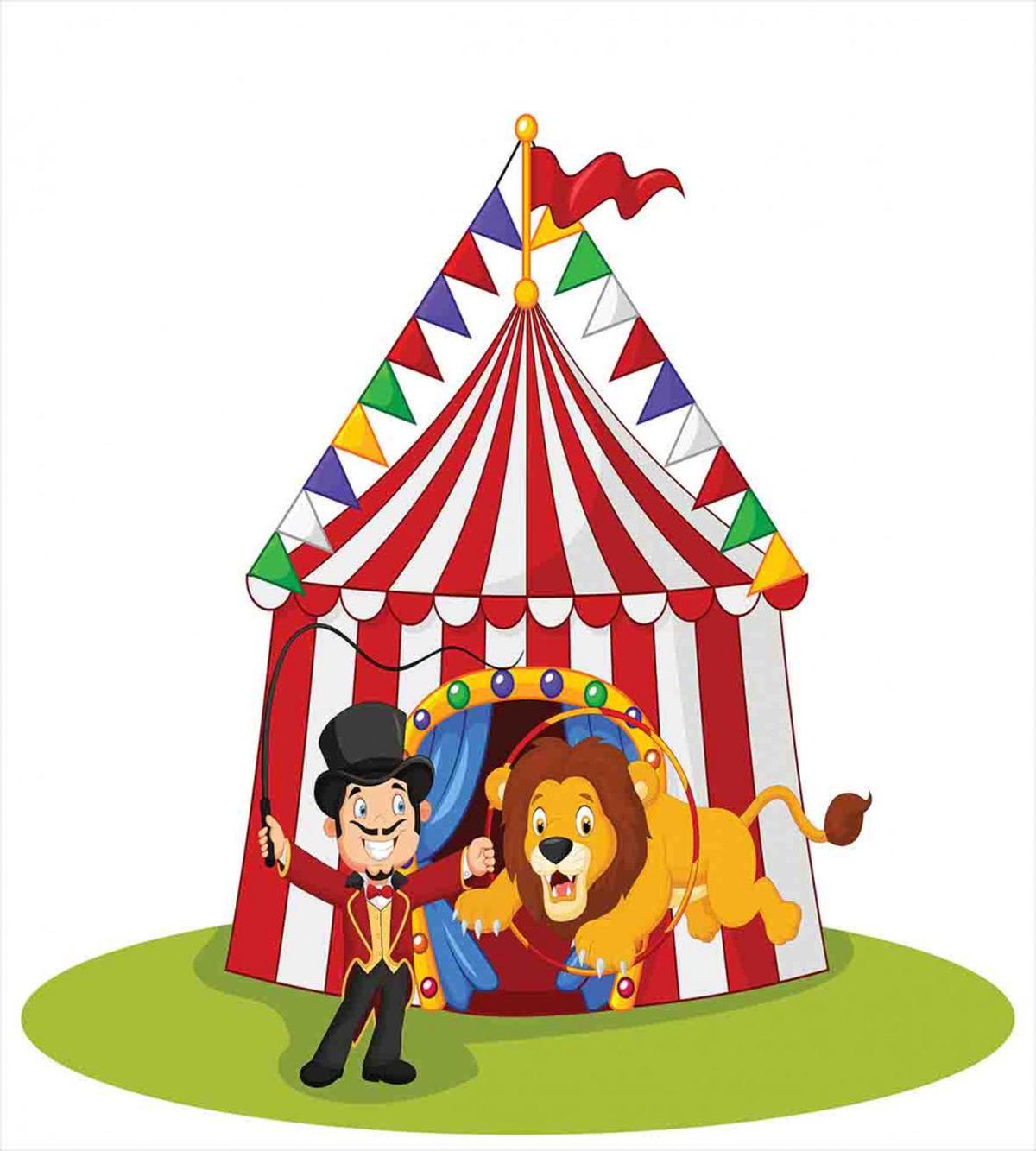 Cartoon Lion Jumping Ring — Pattern