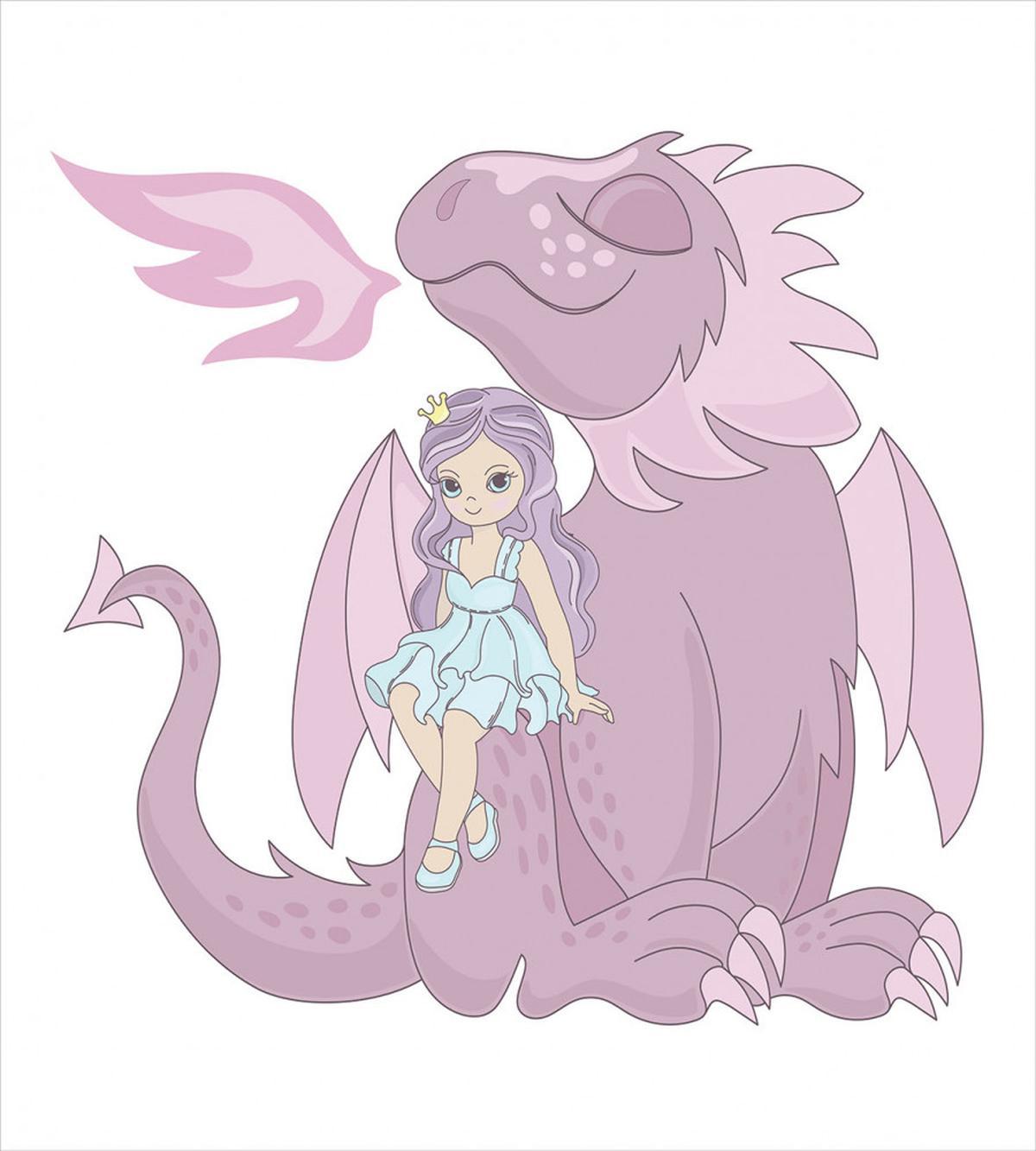 Princess Sitting on Creature — Pattern