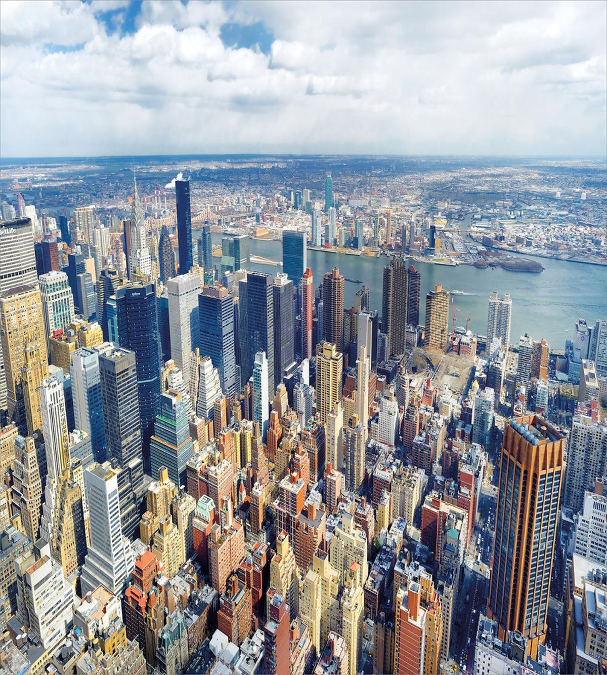 Manhattan USA Aerial View — Pattern