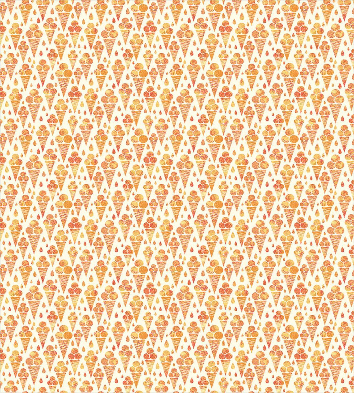 Floral Scoops on Cones — Pattern
