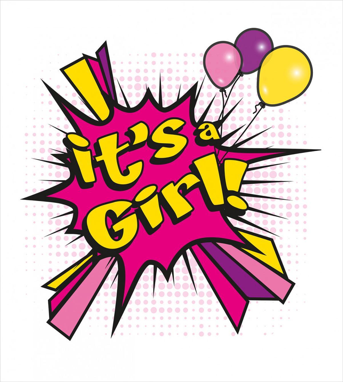 Its a Girl Pop Art — Pattern