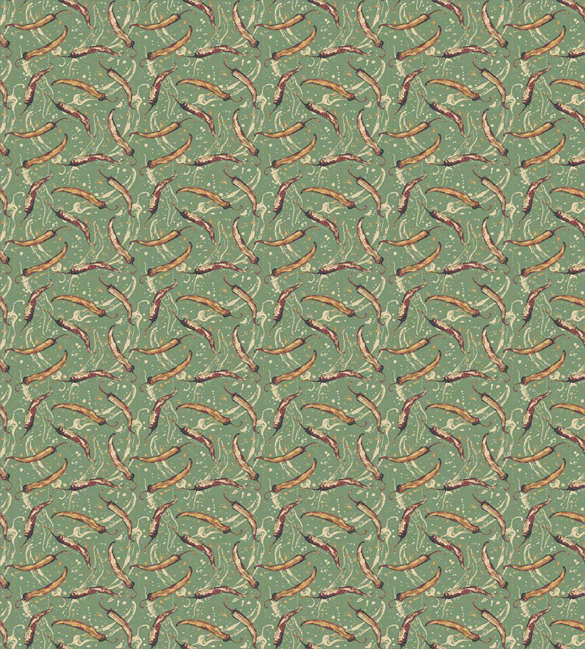 Chili Peppers Splash Paint — Pattern