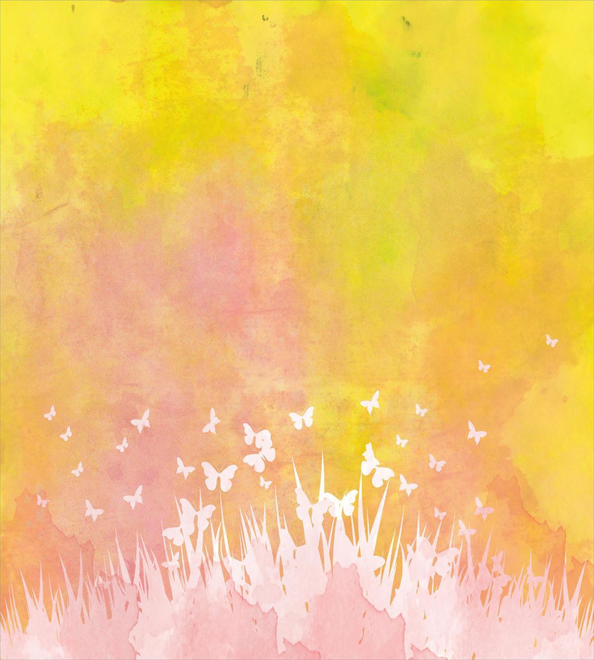 Flower Butterfly Colored — Pattern