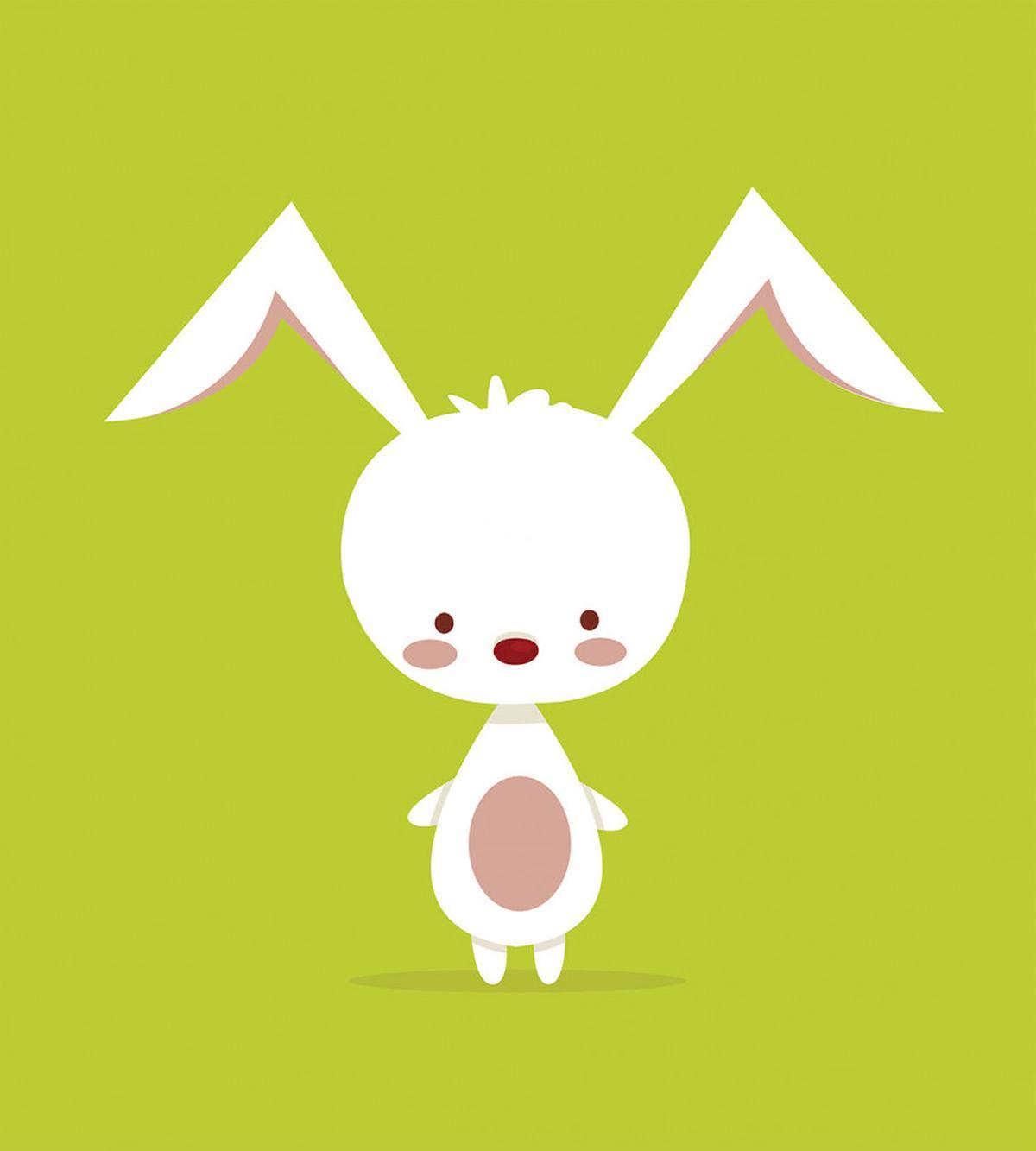 Cartoon Character on Green — Pattern