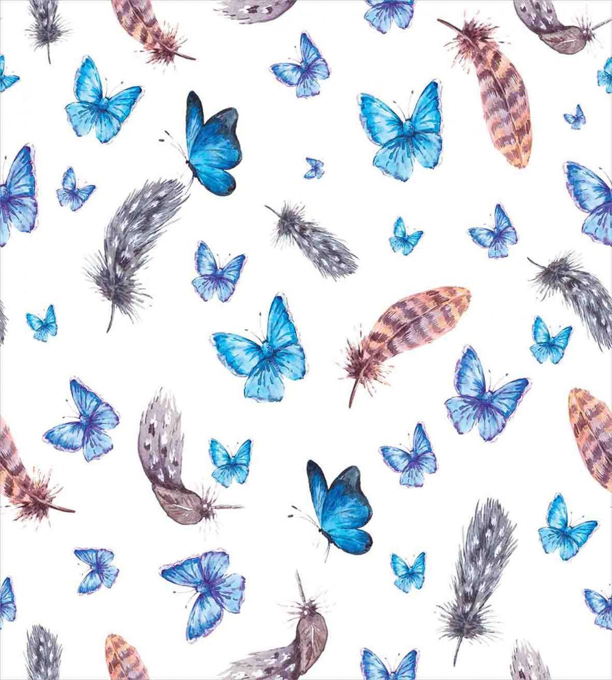 Feathers and Butterfly — Pattern