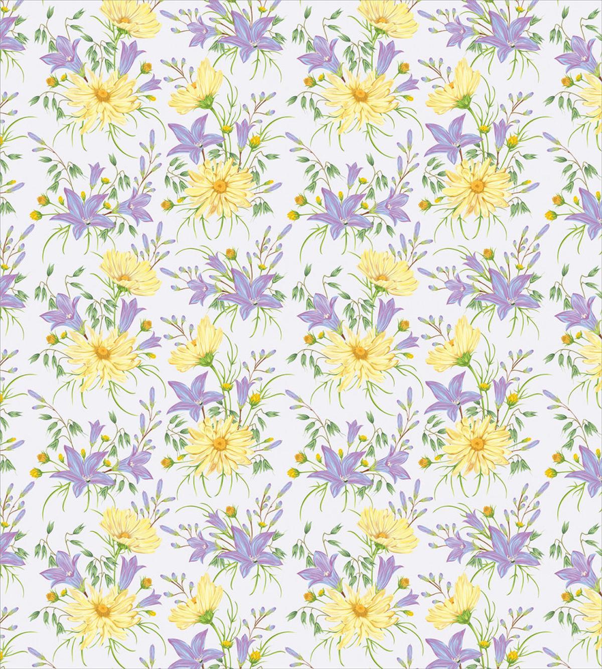 Chamomiles and Bluebells — Pattern