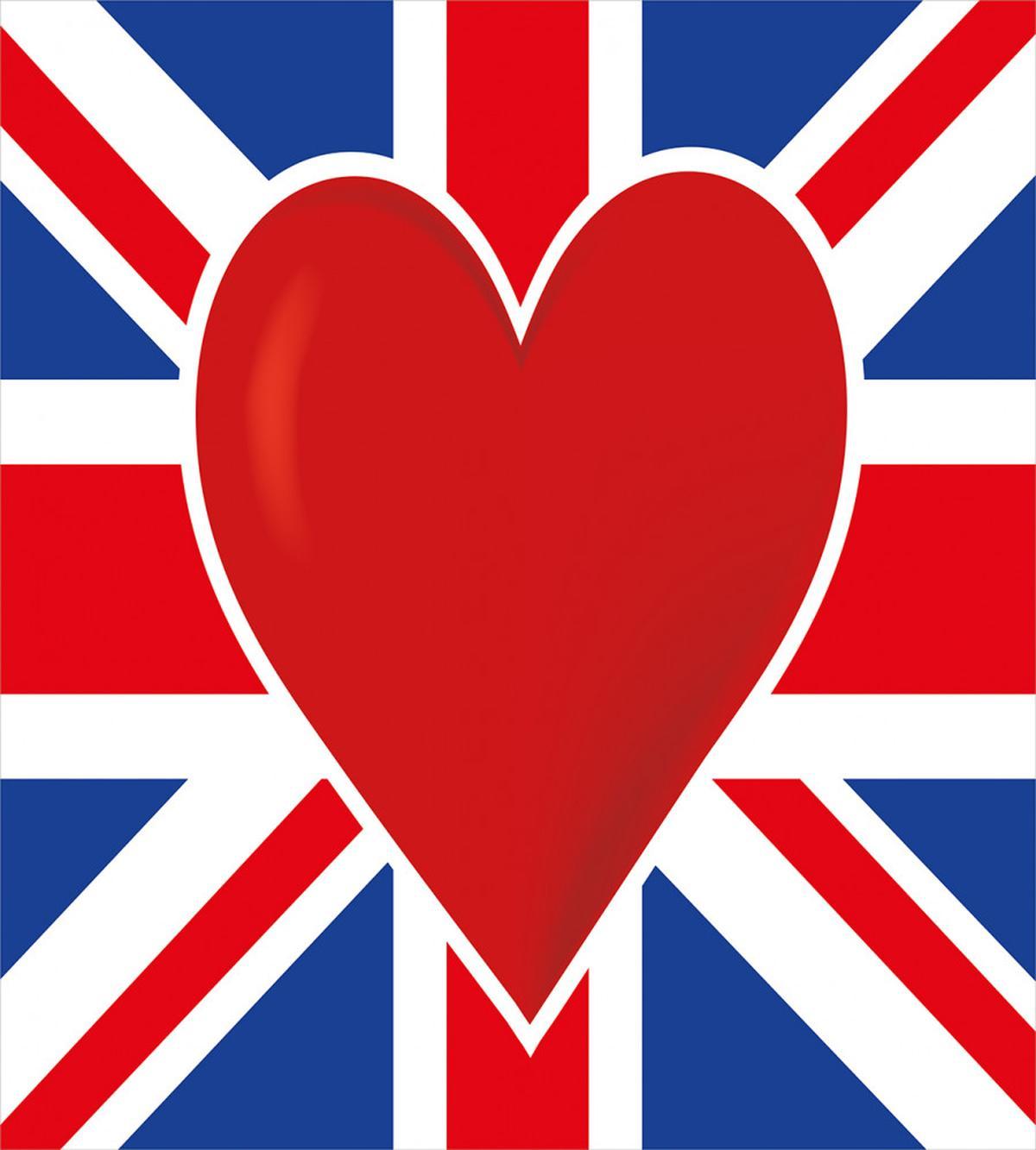 Flag Big Red Heart — Pattern