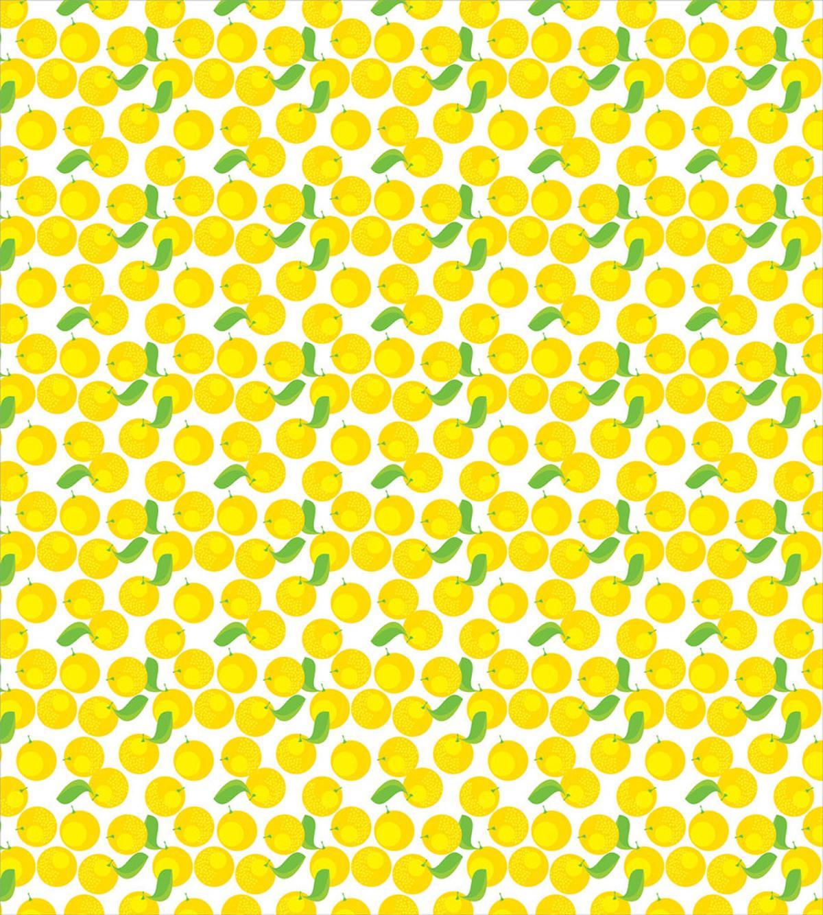 Repeating Citrus Plant Orange — Pattern