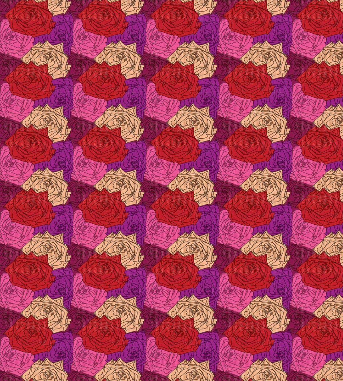 Dotted Colorful Floral Image — Pattern