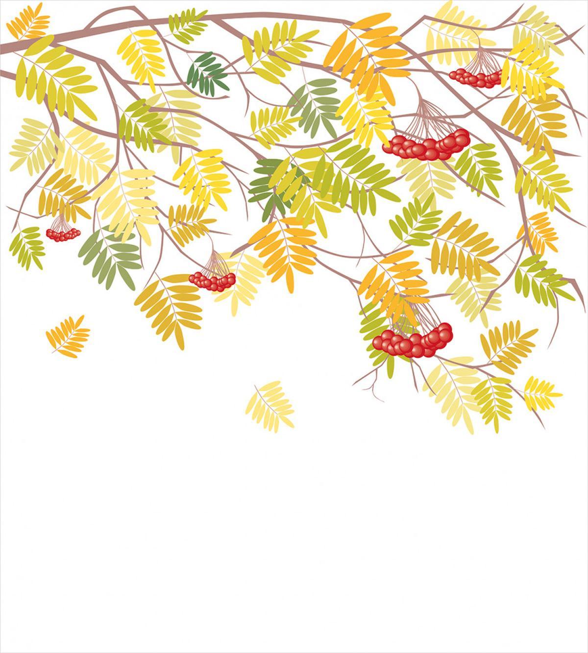 Colorful Vivid Fall Tree — Pattern