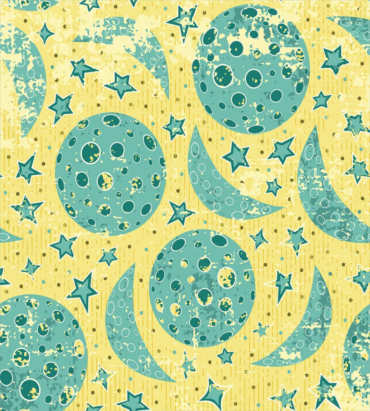 Grunge Style Moon Phases — Pattern