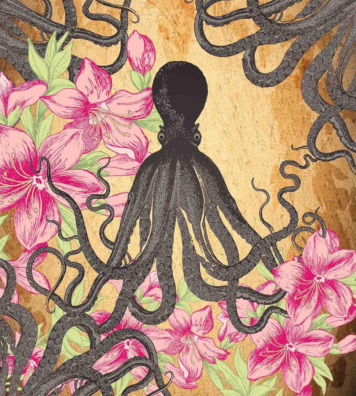 Kraken Roses Leaves — Pattern