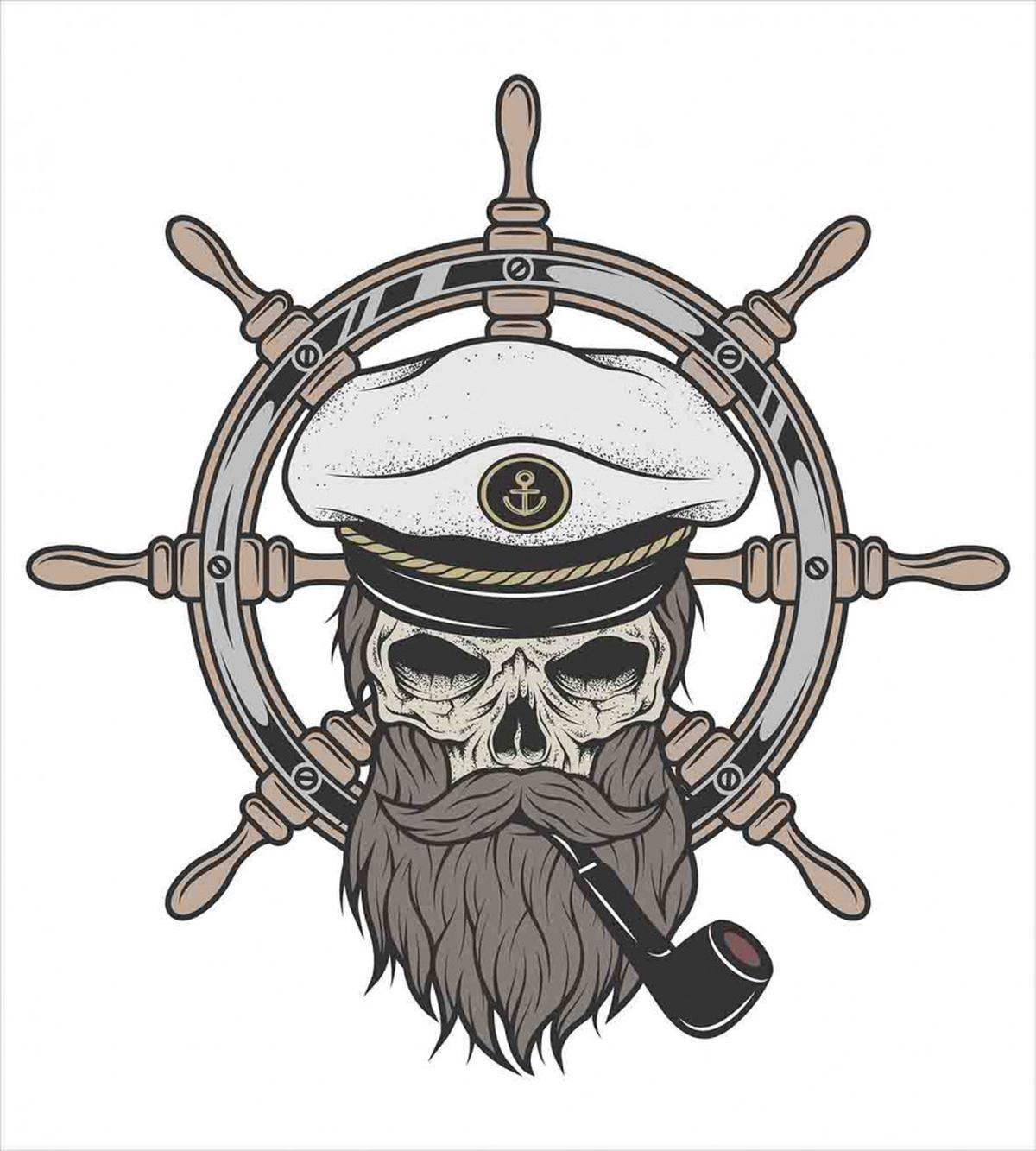 Captain Pirate Skeleton — Pattern
