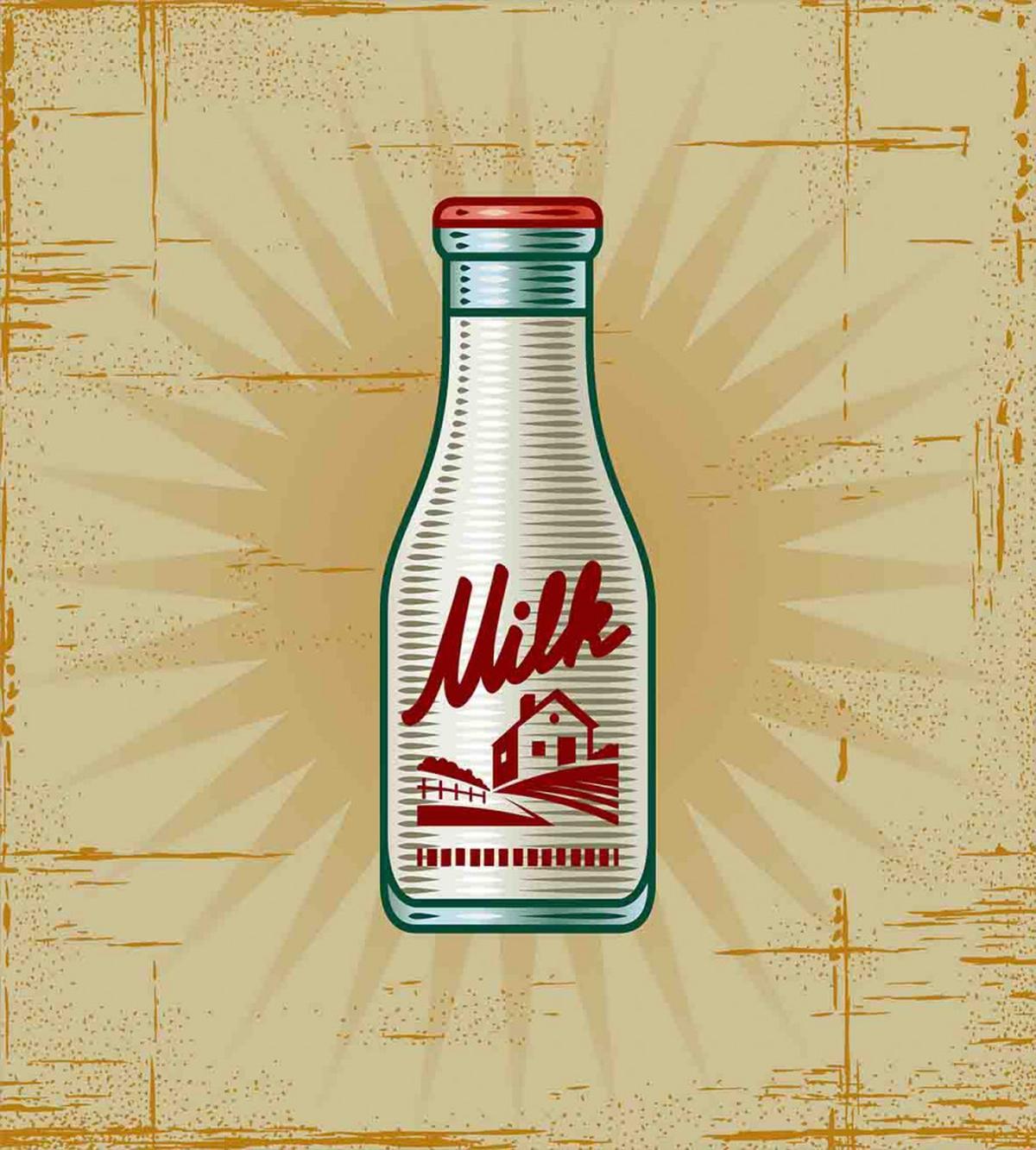 Retro Milk Bottle — Pattern