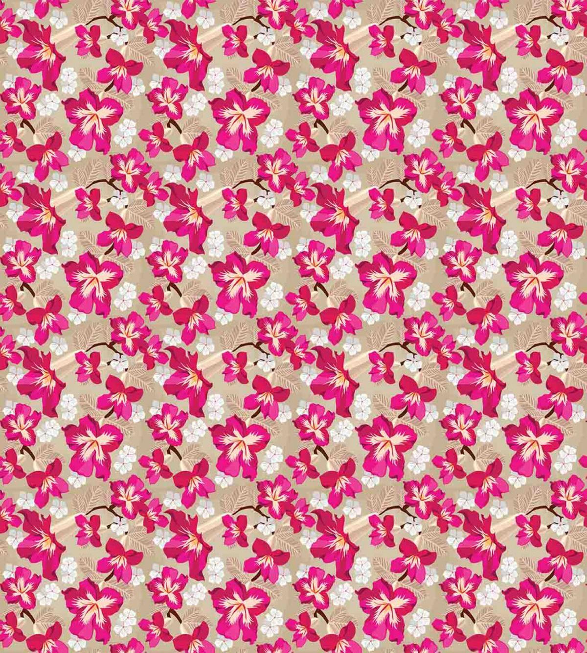 Nostalgic Hibiscus Flowers — Pattern