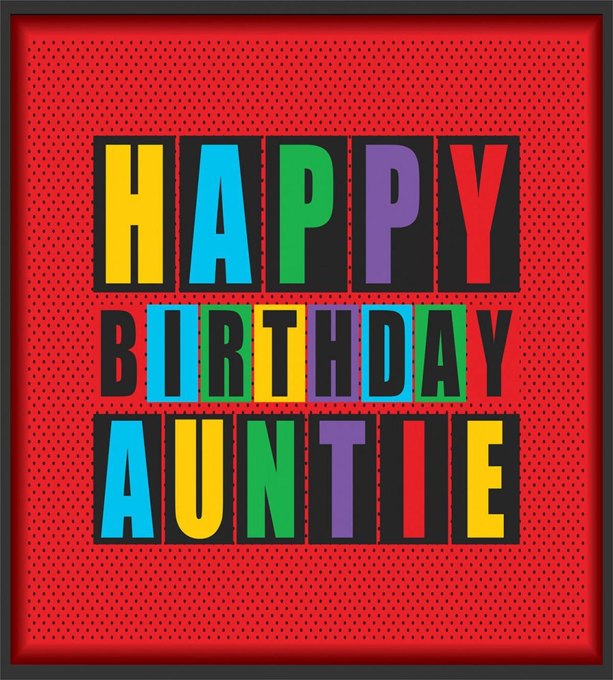 Funky Happy Birthday Auntie — Pattern