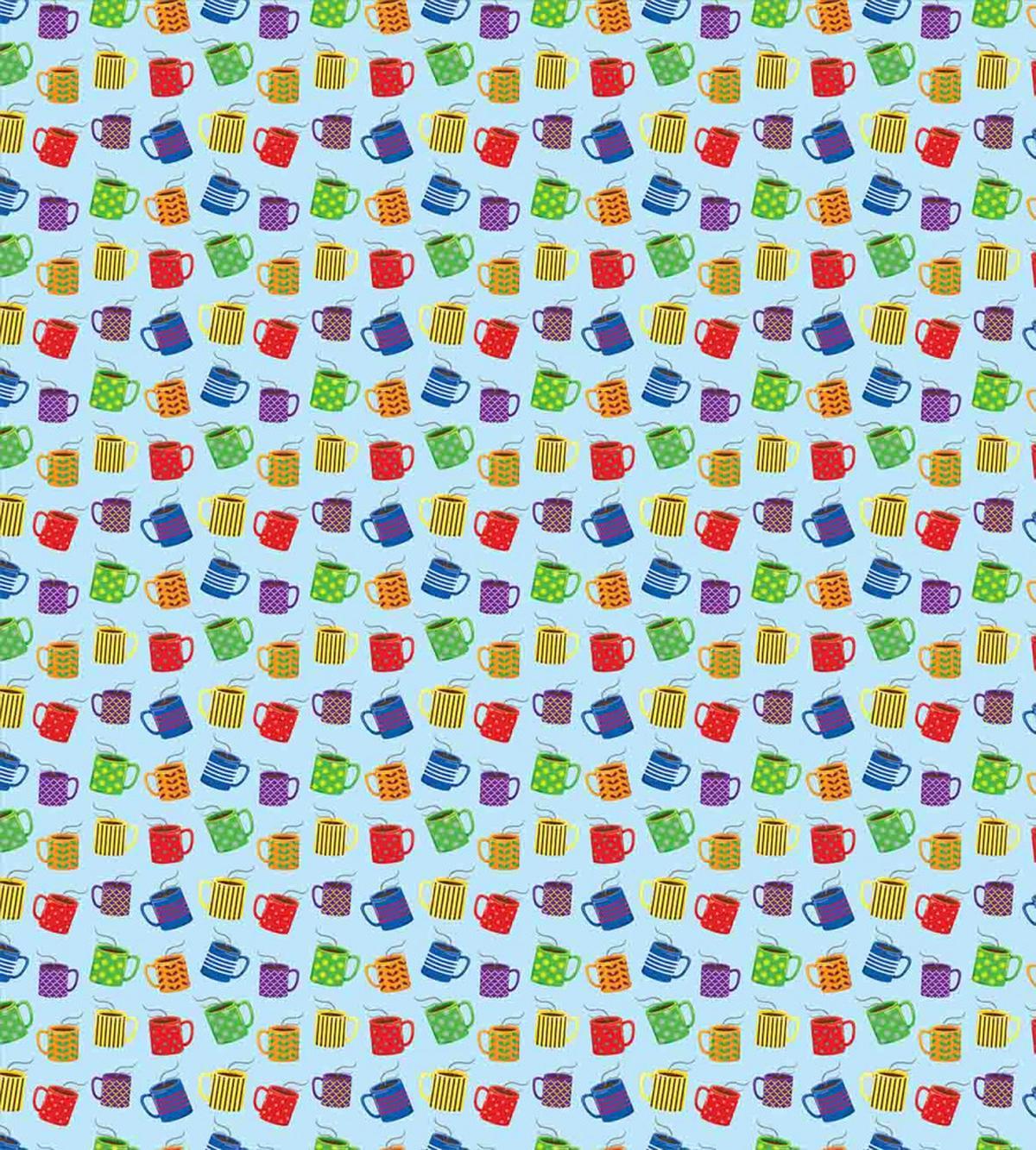 Colorful Mugs Hot Drink — Pattern