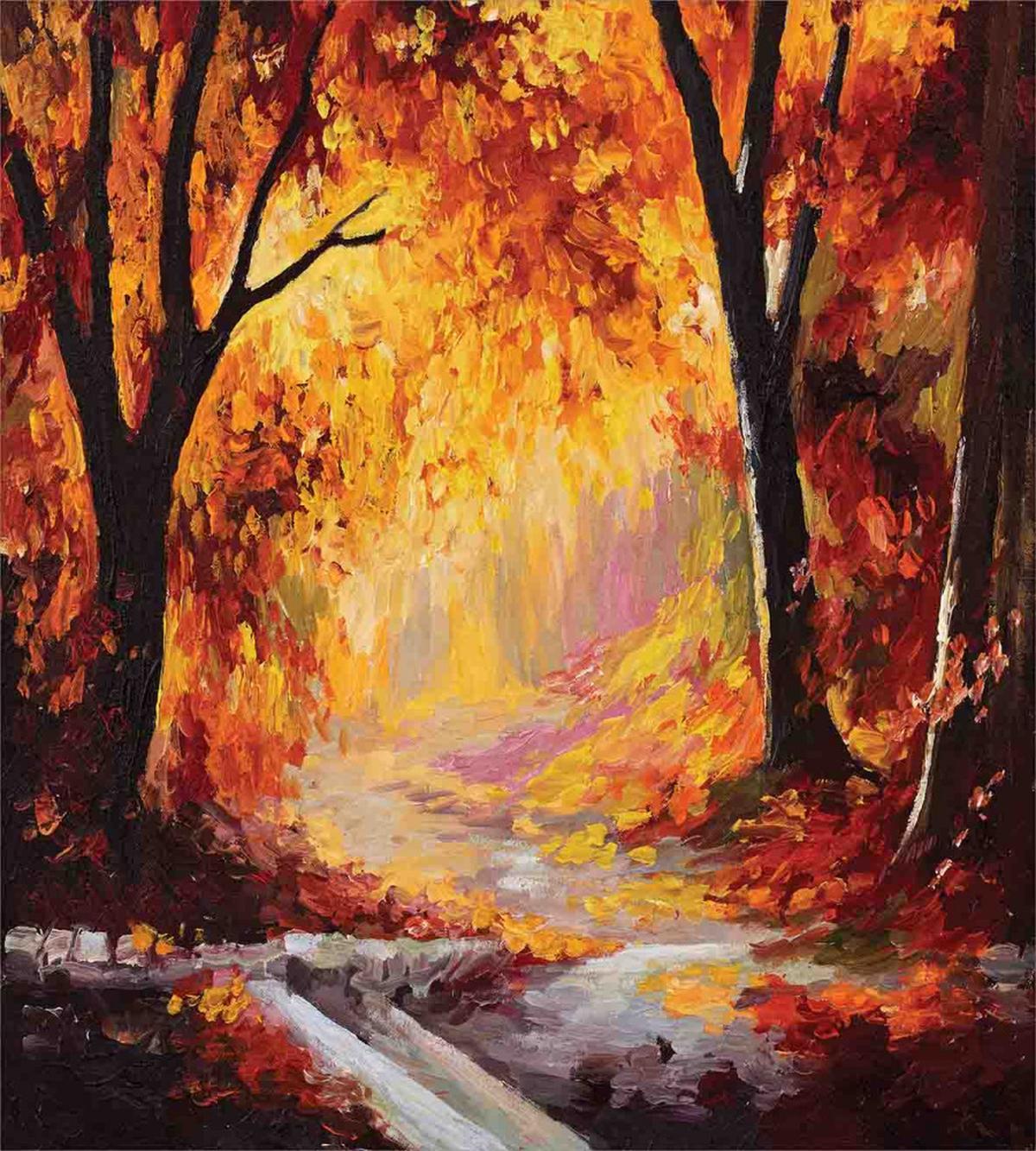 Forest Trees Leaves — Pattern