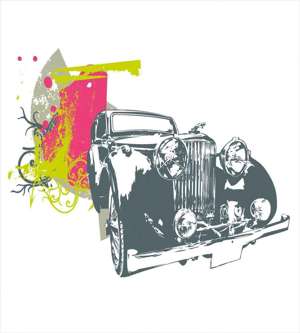 Retro Pop Classic Car — Pattern