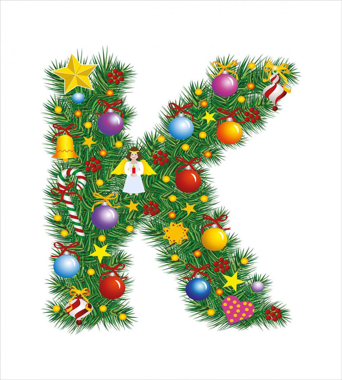Tree Font Xmas — Pattern