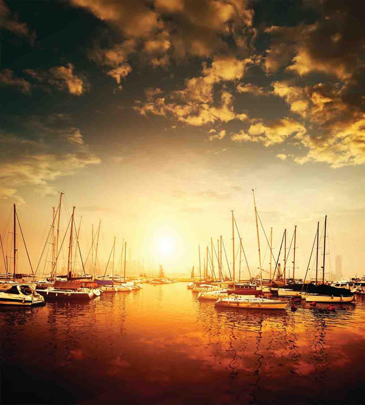 Boats on the Pier — Pattern