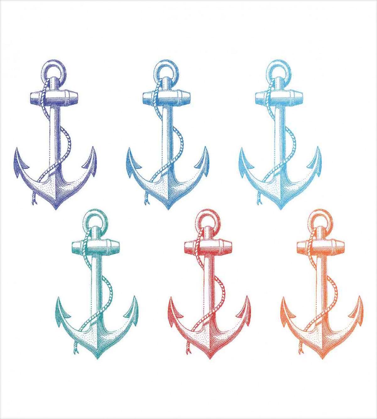 Colorful Anchor Marine — Pattern