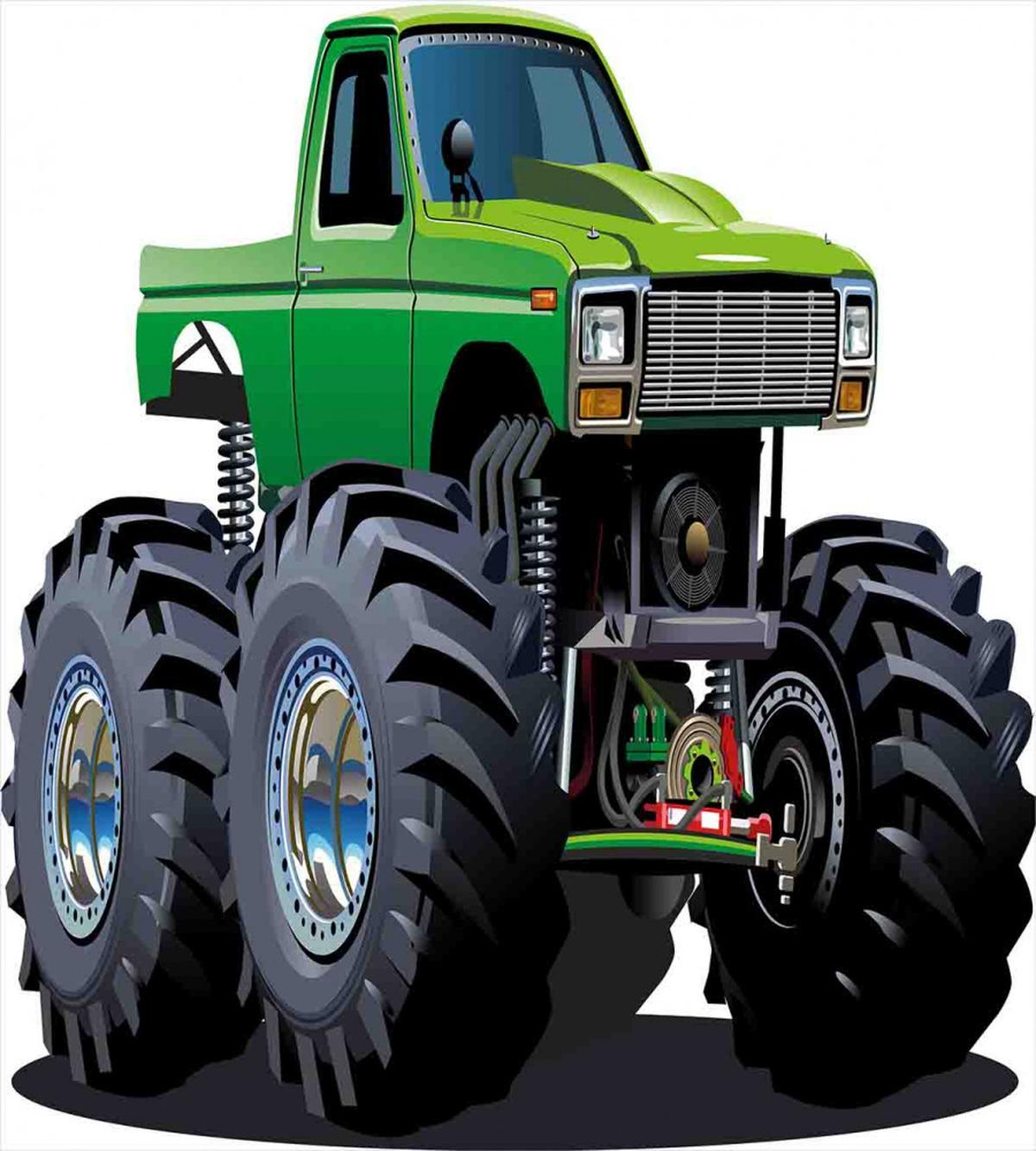 Monster Pickup Truck — Pattern