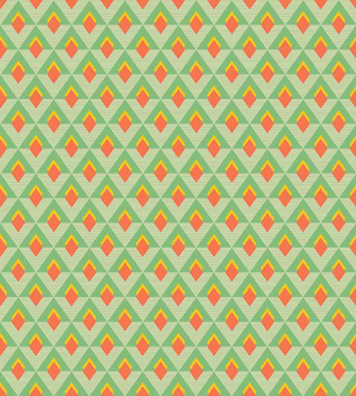 Vivid Rhombus Pattern Line — Pattern