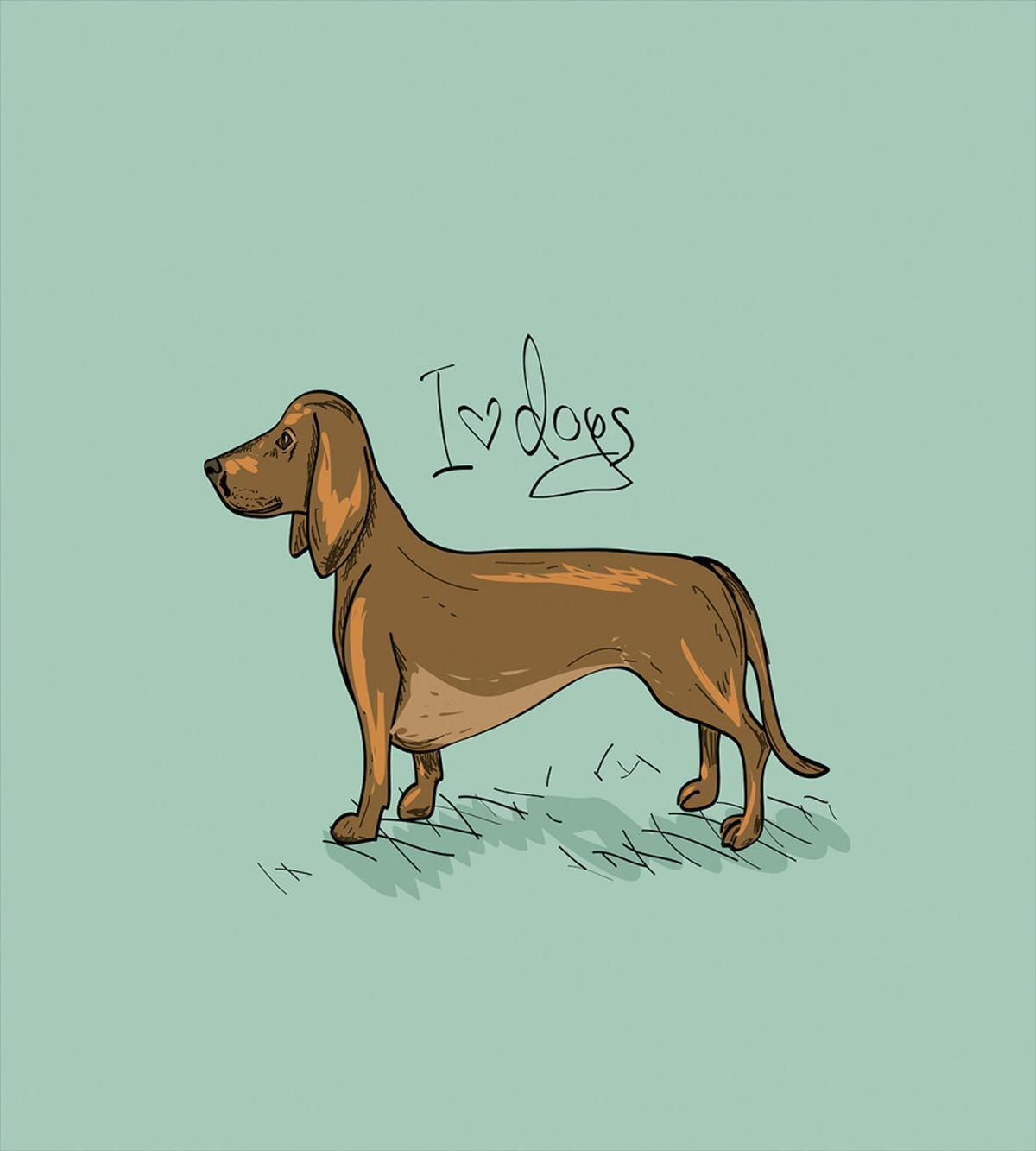 Detailed Puppy Design — Pattern