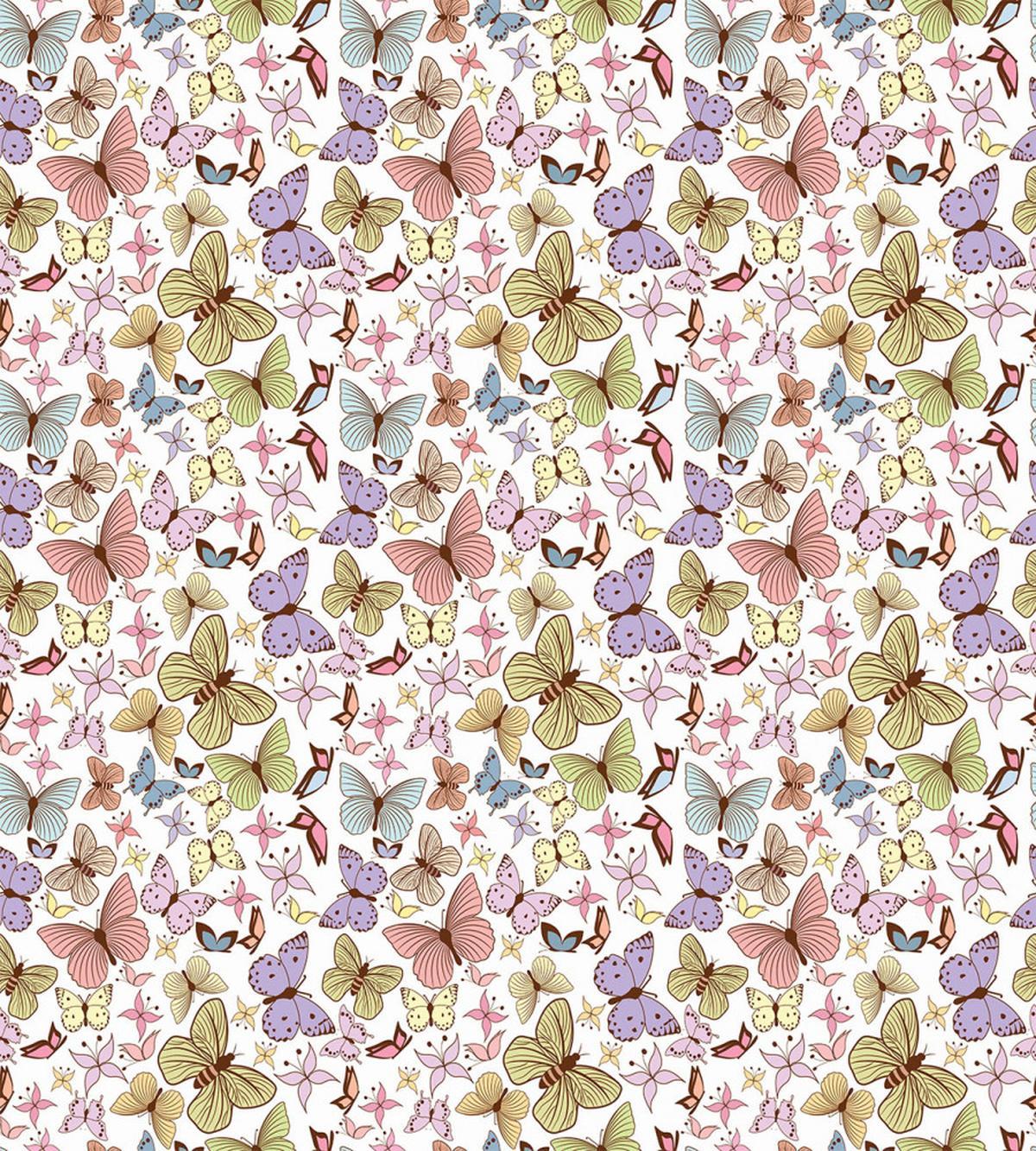 Doodle Motley Butterflies — Pattern