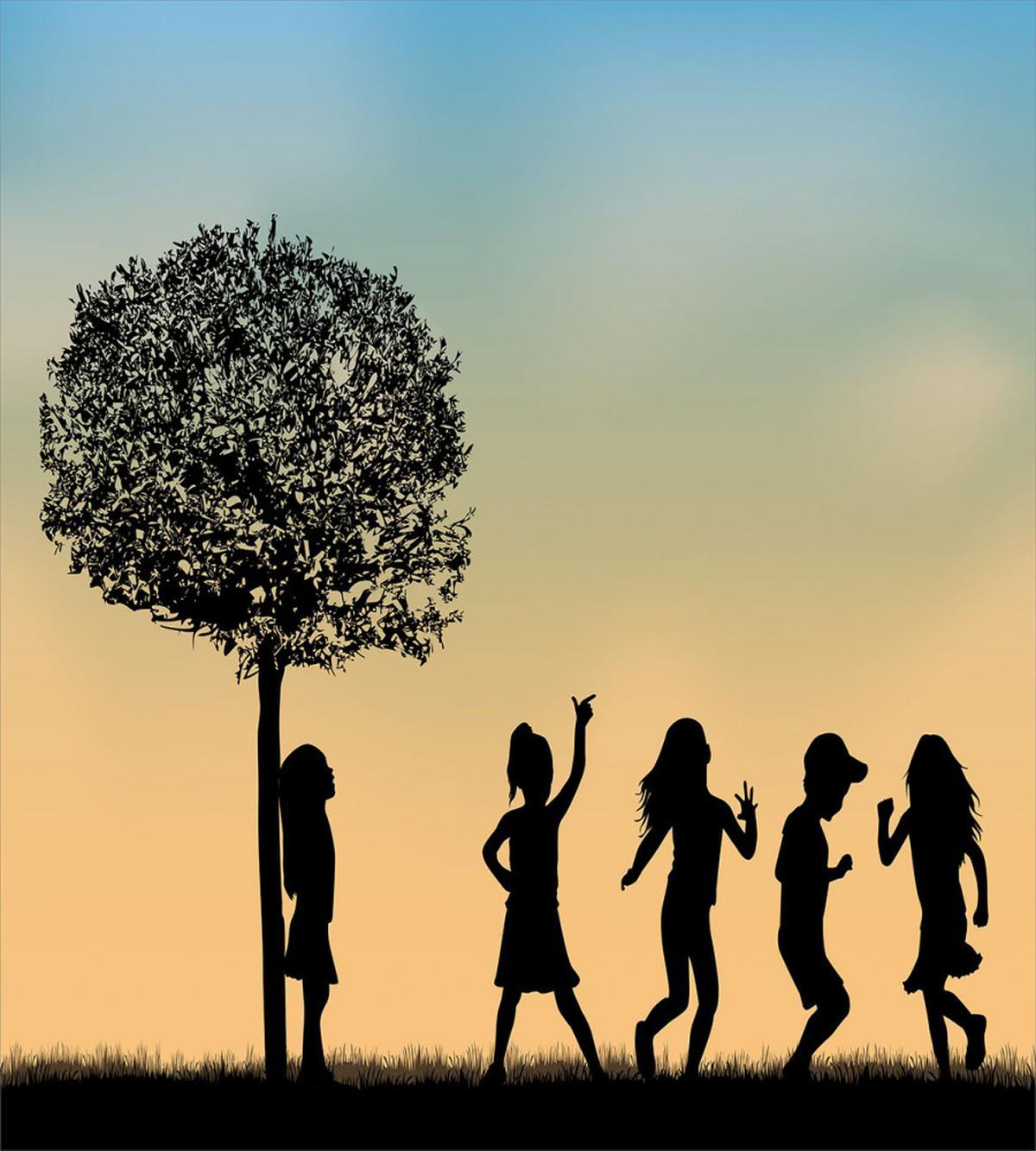 Children Dance Shade Art — Pattern