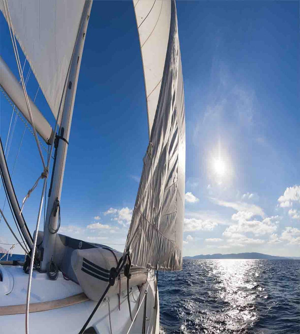 Sailing Boat in Sea — Pattern