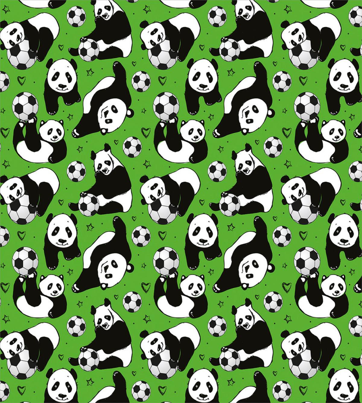 Funny Panda Hearts Stars — Pattern