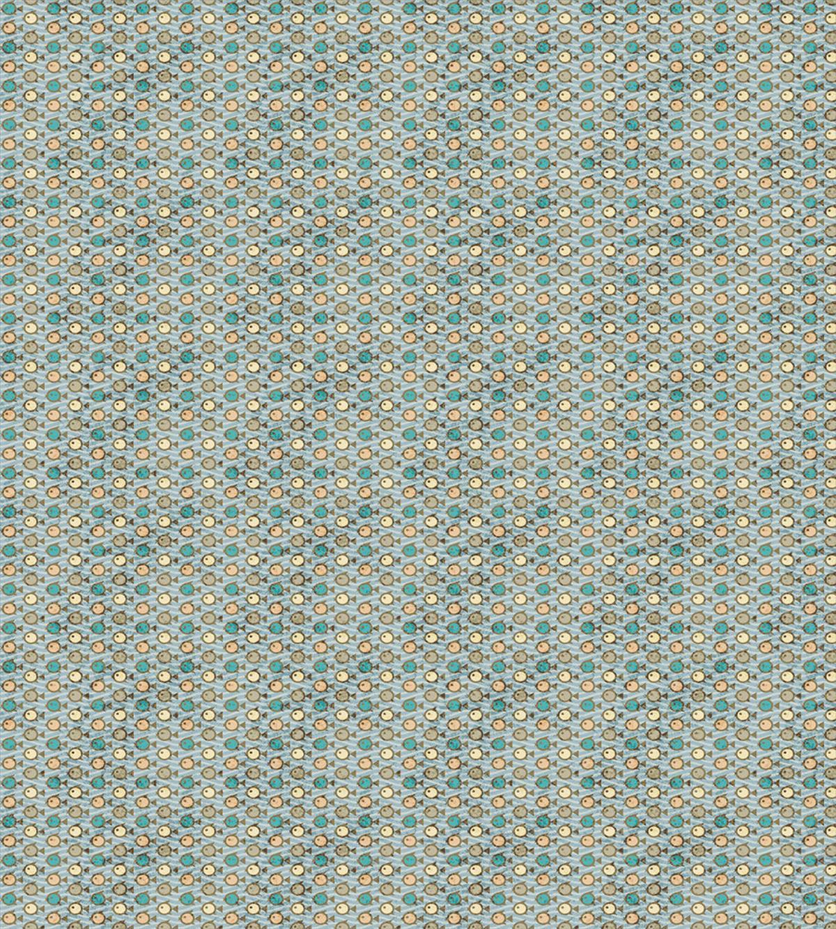 Grunge Cartoon Fish Doodle Art — Pattern