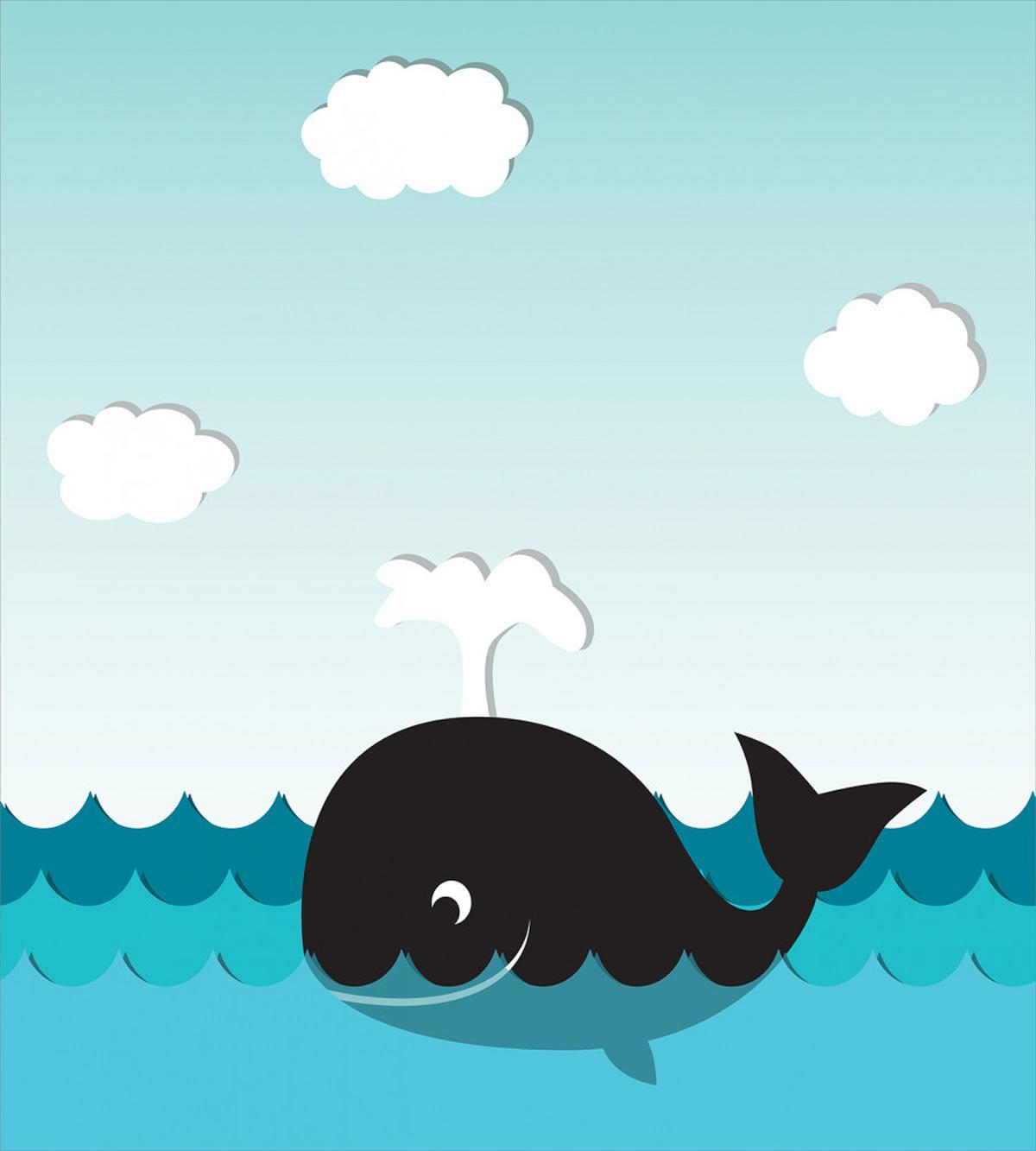 Nursery Graphic Fish on Sea — Pattern