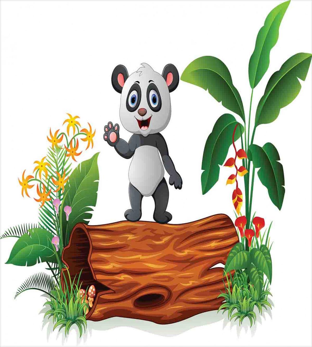 Baby Panda Posing — Pattern