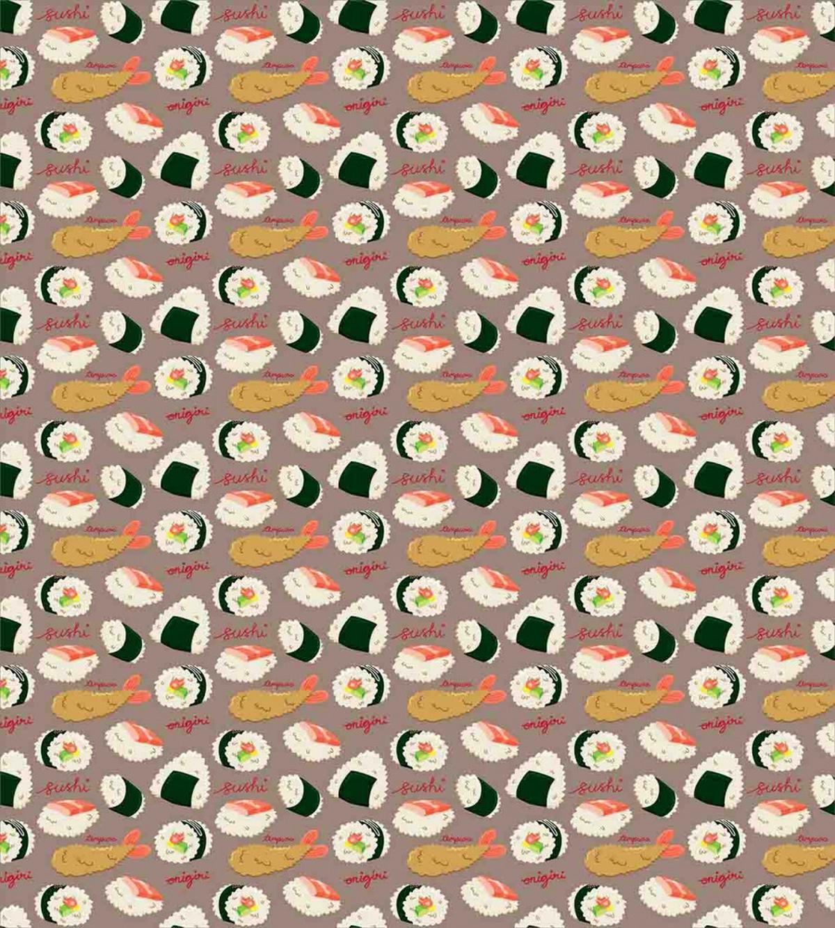 Delicious Onigiri and Tempura — Pattern